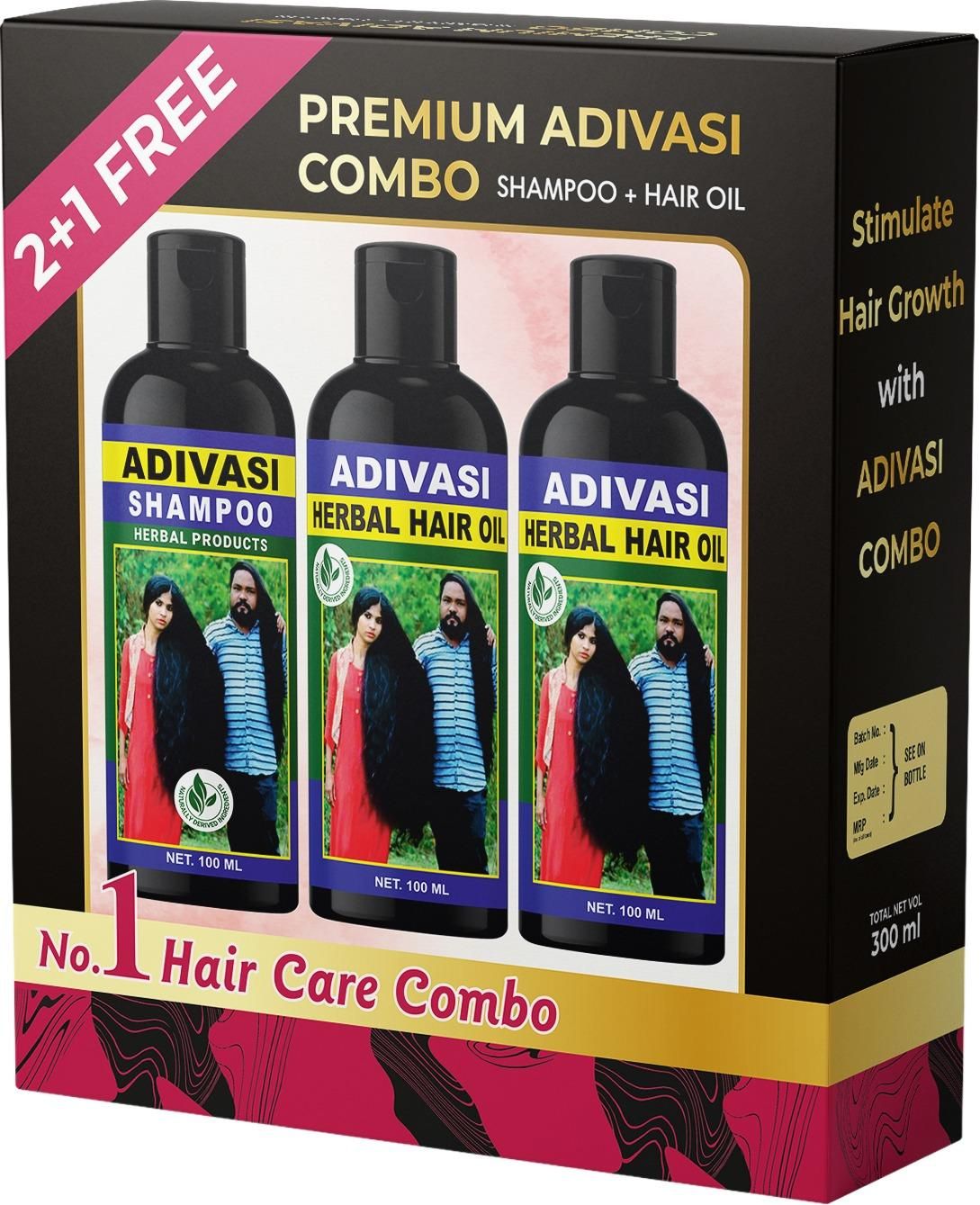 🌿🧴 Adivasi Shampoo Pack of 3