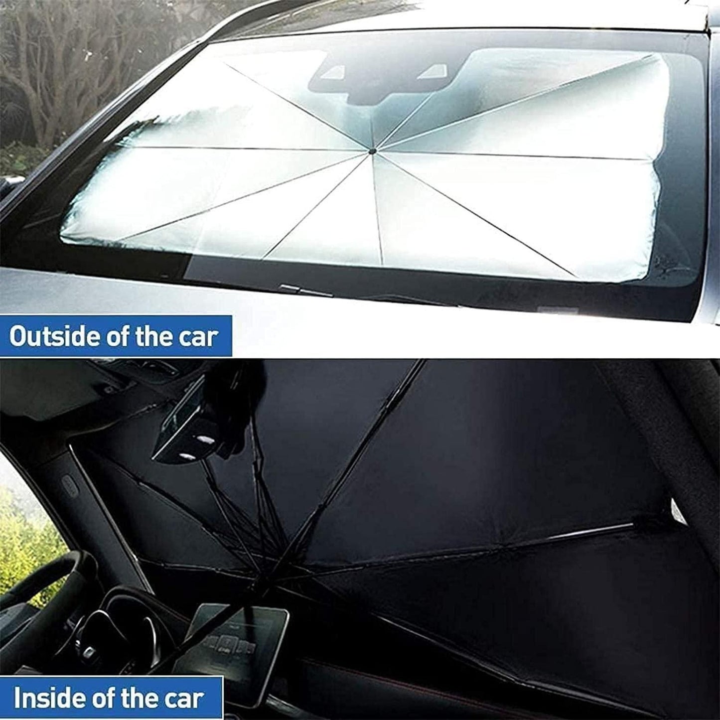 🌞 Car Windshield Sun Shade Umbrella ☂️