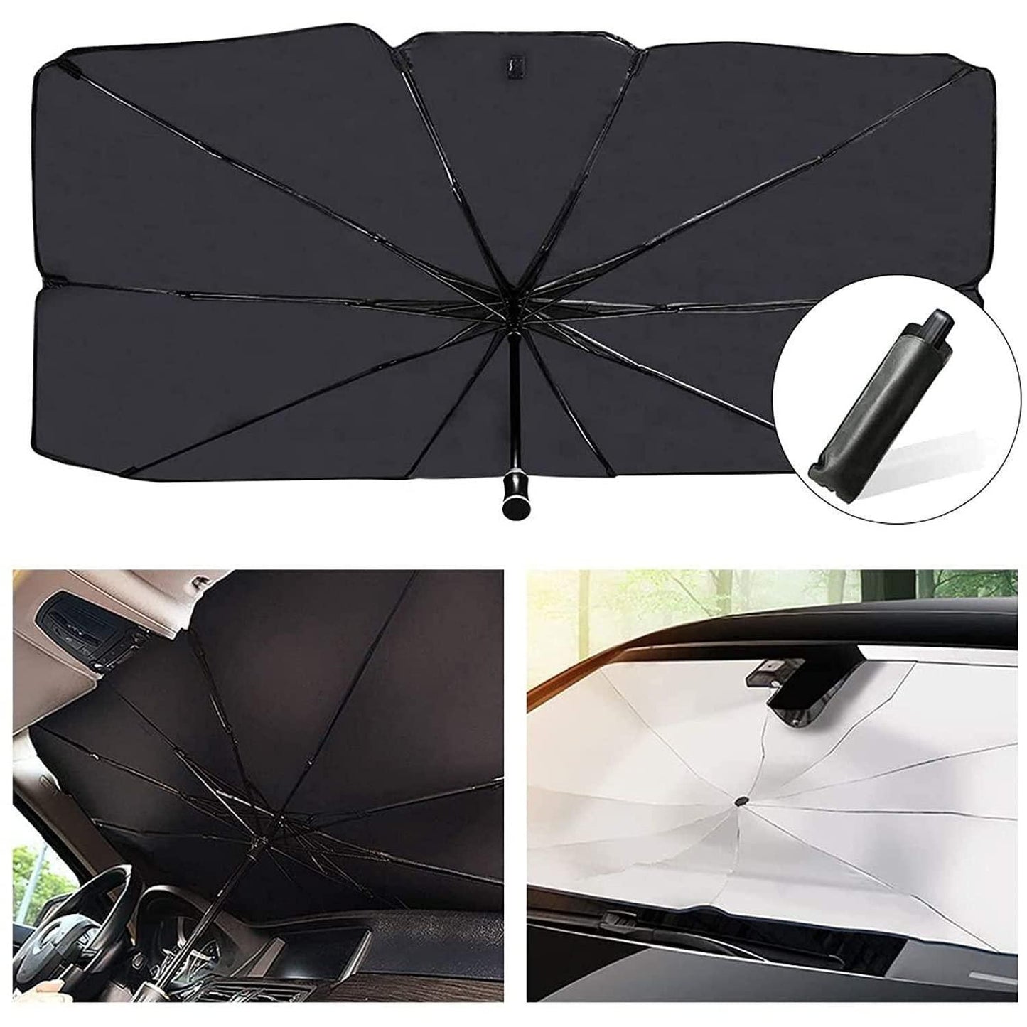 🌞 Car Windshield Sun Shade Umbrella ☂️