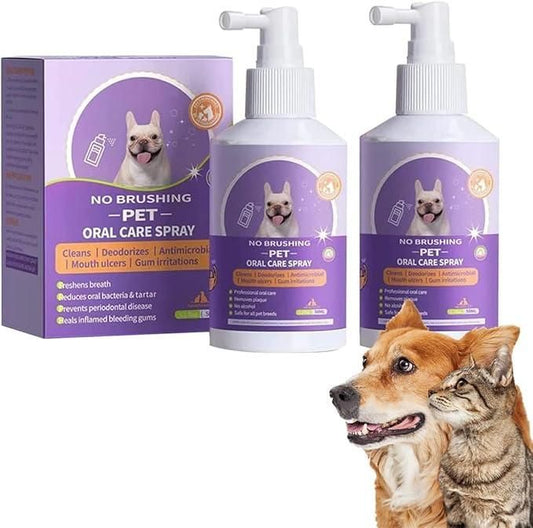 🐶🦷 No Brushing Pet Oral Care Spray – 50ml (Pack of 1)