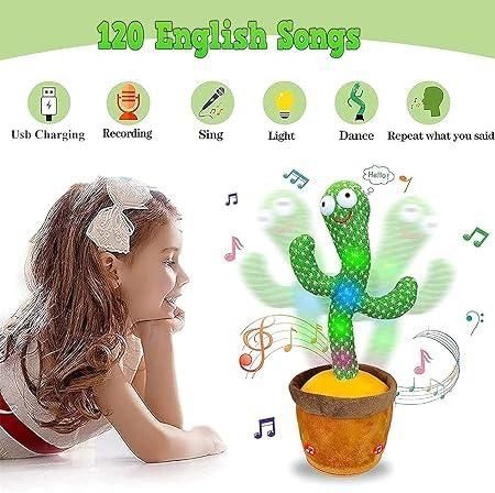 🌵🎶 LED Musical Dancing & Mimicry Cactus Toy
