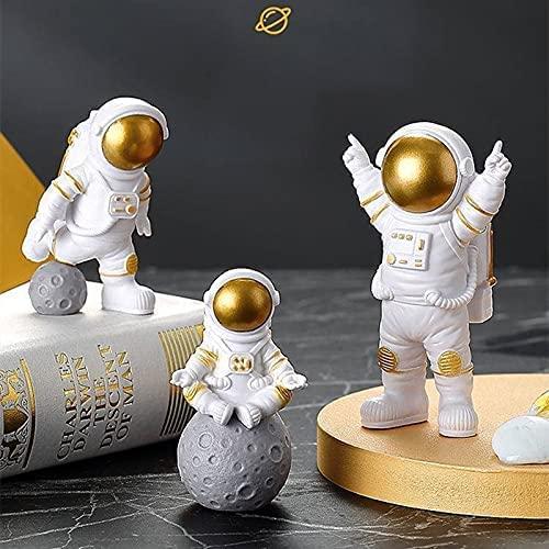 🚀 Astronaut Spaceman Statue Ornament Set of 3