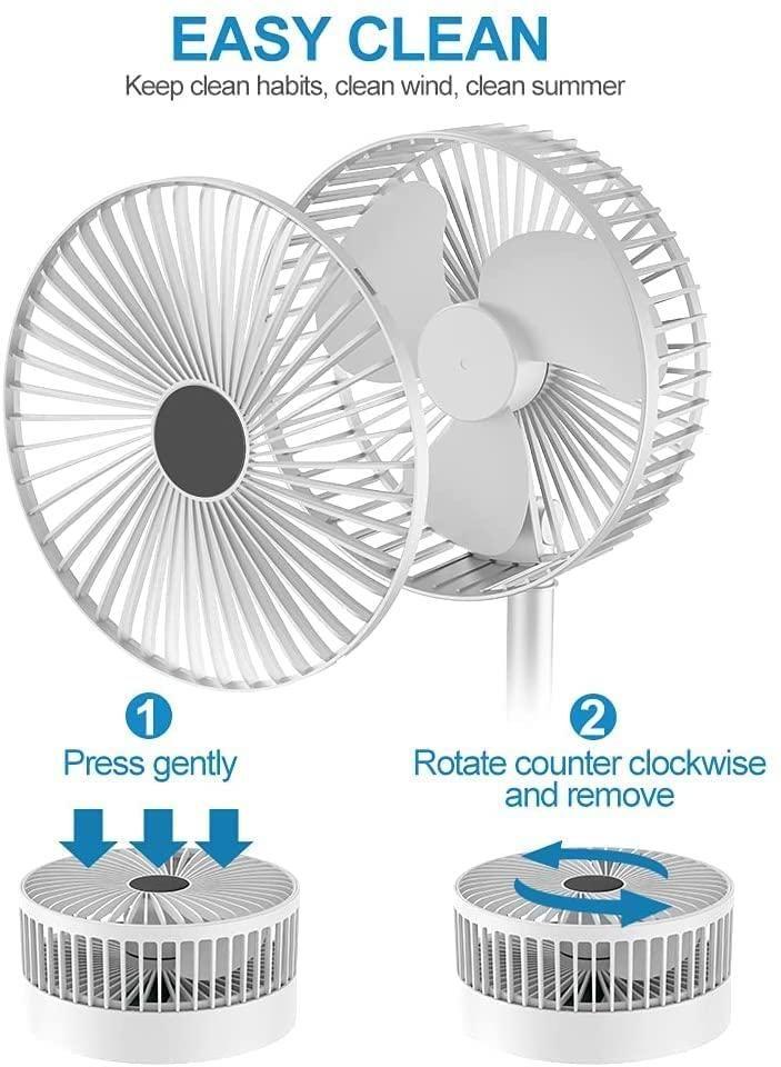 💨🔋 Powerful Rechargeable High-Speed Table Desk Fan