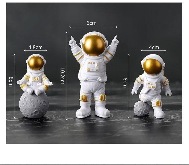 🚀 Astronaut Spaceman Statue Ornament Set of 3