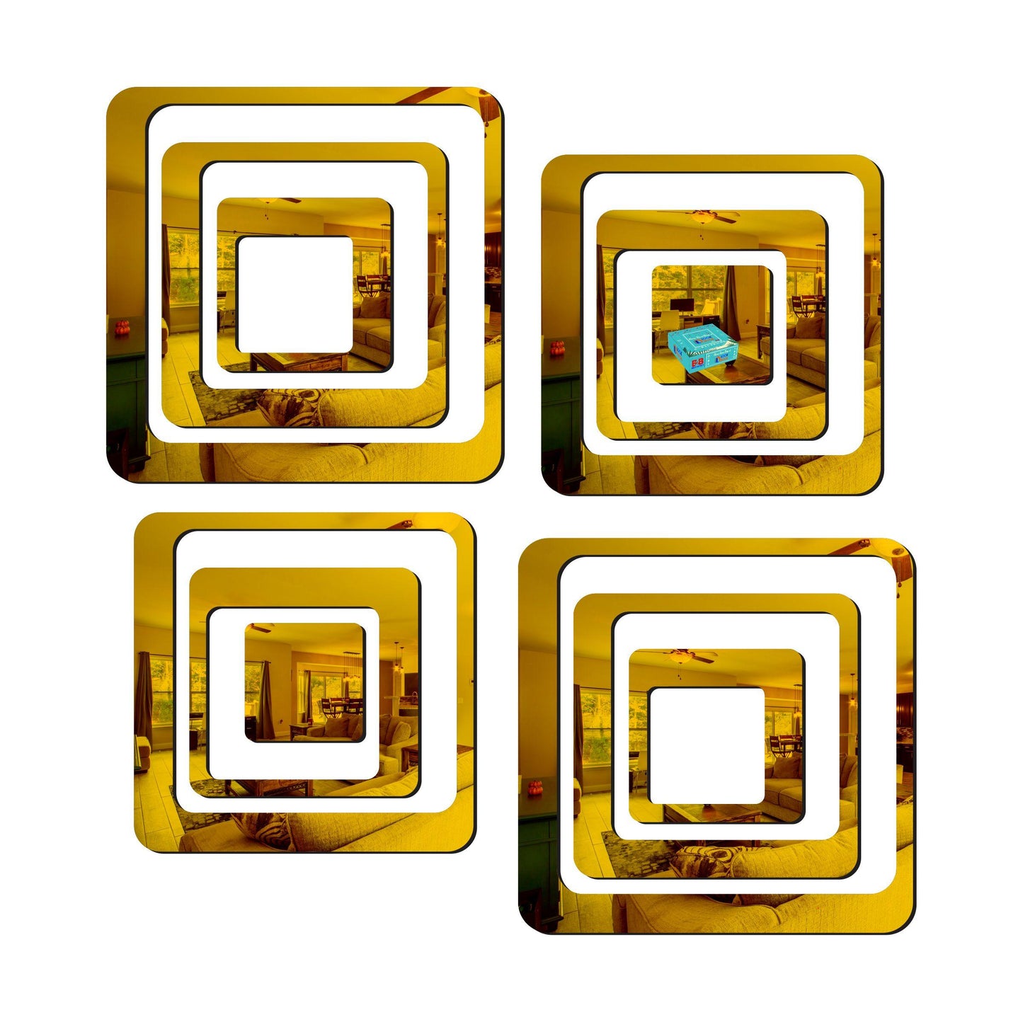 3D Acrylic Mirror Wall Sticker ⚡