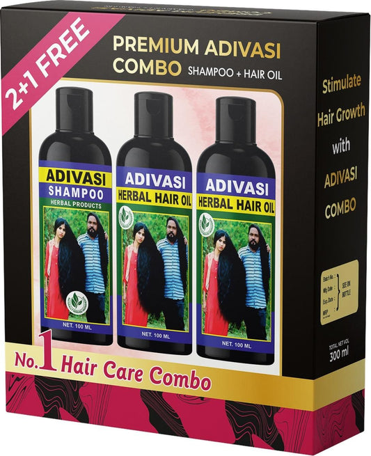 🌿🧴 Adivasi Shampoo Pack of 3