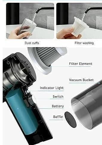 💨🔋 Portable Air Duster & Wireless Vacuum Cleaner
