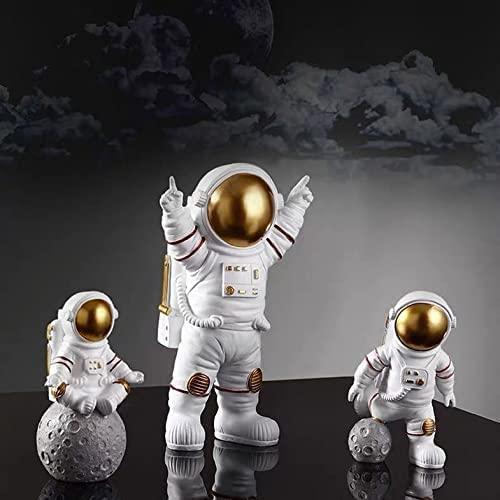 🚀 Astronaut Spaceman Statue Ornament Set of 3
